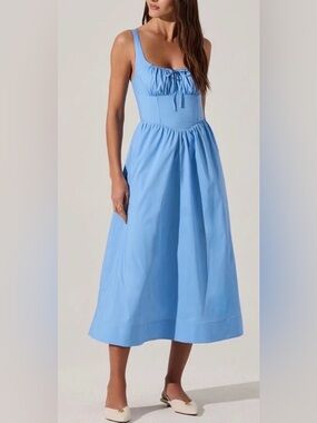 Corset Style Midi Summer Dress